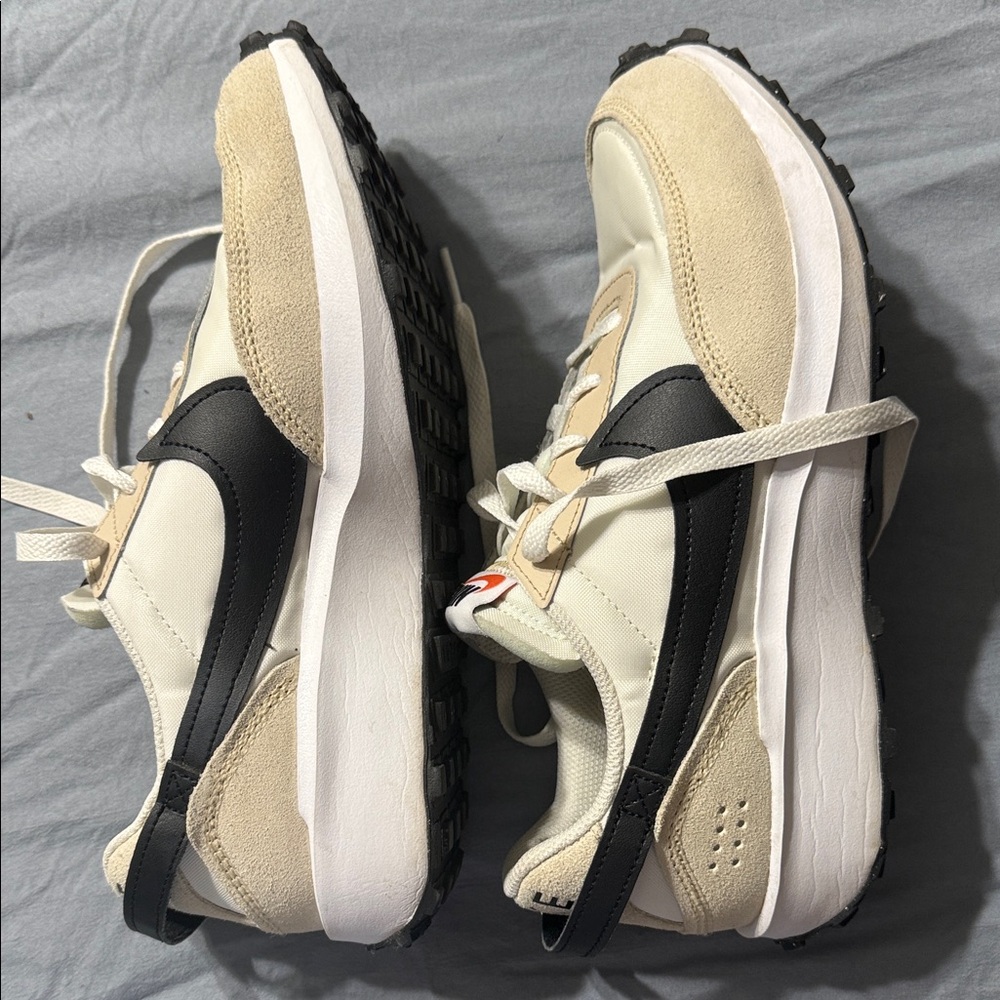 Nike Beige and Black Athletic Shoes